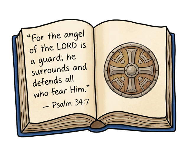 Firefly_change the verse to -“For the angel of the LORD is a guard; he surrounds and defends 119248 Medium