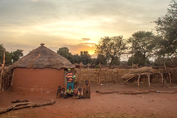 Chad countryside with people