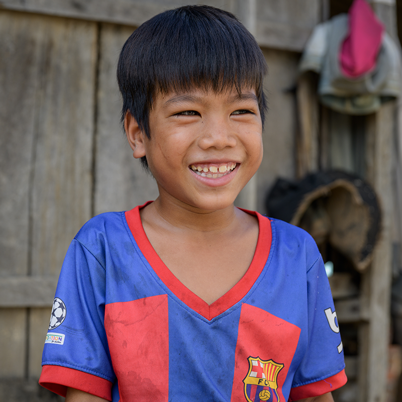 young boy smiling