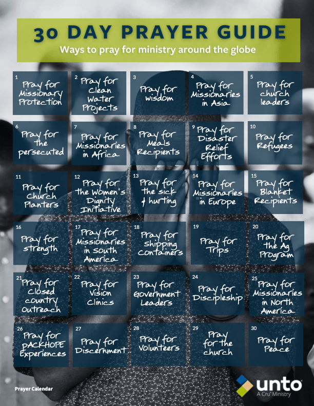 30 Day Prayer Calendar copy 30 day prayer guide